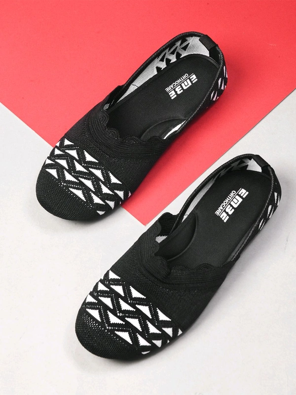 EMBE-18 Bellies For Women (Maroon, 8) - Black, IND-8