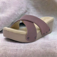 Leather Wedge Heels for Women & Girls | Fancy & Stylish Heel sandals |Extra Cushioning & Comfortable, Fashionable, Light Weight, Vegan, Fashion Heel Sandal for Girls, Causal wear - Zambezi, IND-4
