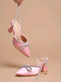 Women Pump Heels - Pink, IND-3
