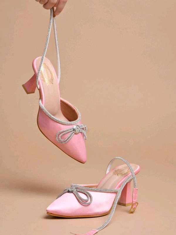 Women Pump Heels - Pink, IND-3