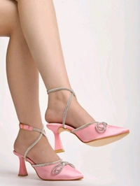 Women Pump Heels - Pink, IND-3