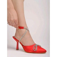 Women Pump Heels - Red, IND-3