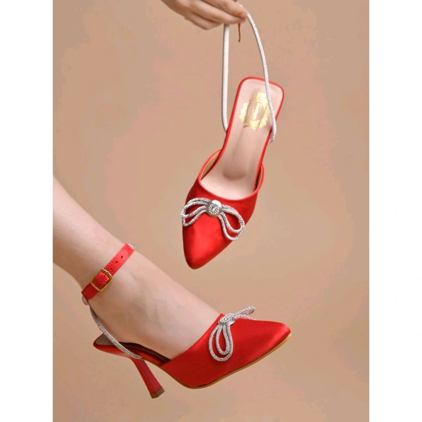 Women Pump Heels - Red, IND-3