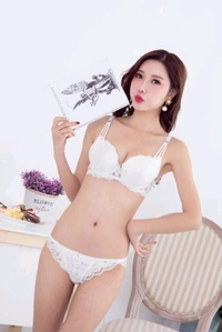 Premium Women's Padded Bra Penty Set | Net Fabric Padded Underwire Undergarments Set Lingerie | Push-Up Underbody Polyamide Set for Women - White, 34A