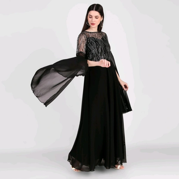Women Maxi Black Full Length - Black, M