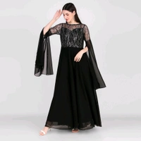 Women Maxi Black Full Length - Black, M