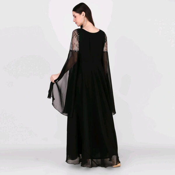 Women Maxi Black Full Length - Black, XXL