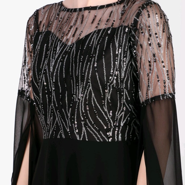 Women Maxi Black Full Length - Black, XXL