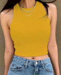 Women's Solid Regular Fit Western Top
 - Gold, M