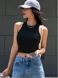 Women's Solid Regular Fit Western Top
 - Black, XS