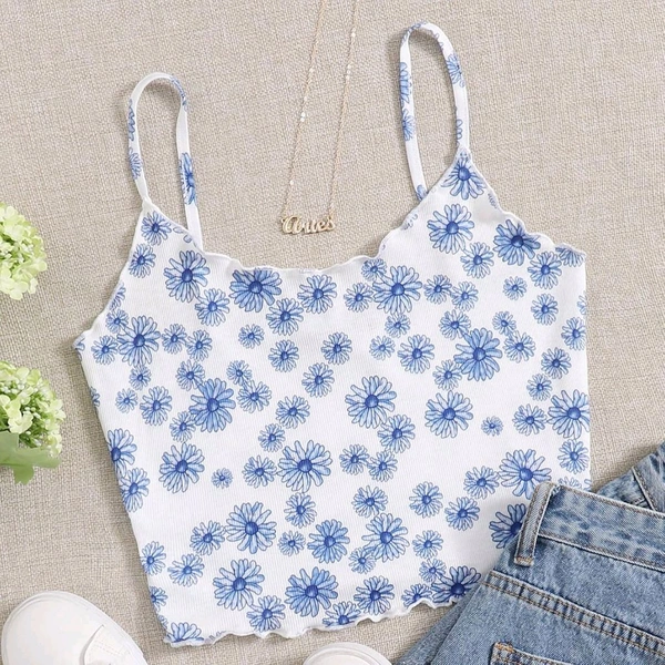 Tank Crop Sleeveless Women's Pullover Shirts Vest Tops Print Women's Blouse Tight Lace Top - Ship Cove, S