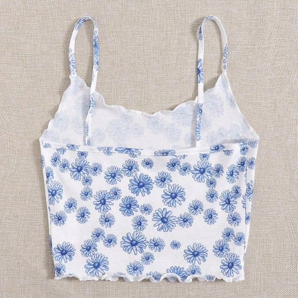 Tank Crop Sleeveless Women's Pullover Shirts Vest Tops Print Women's Blouse Tight Lace Top - Ship Cove, S