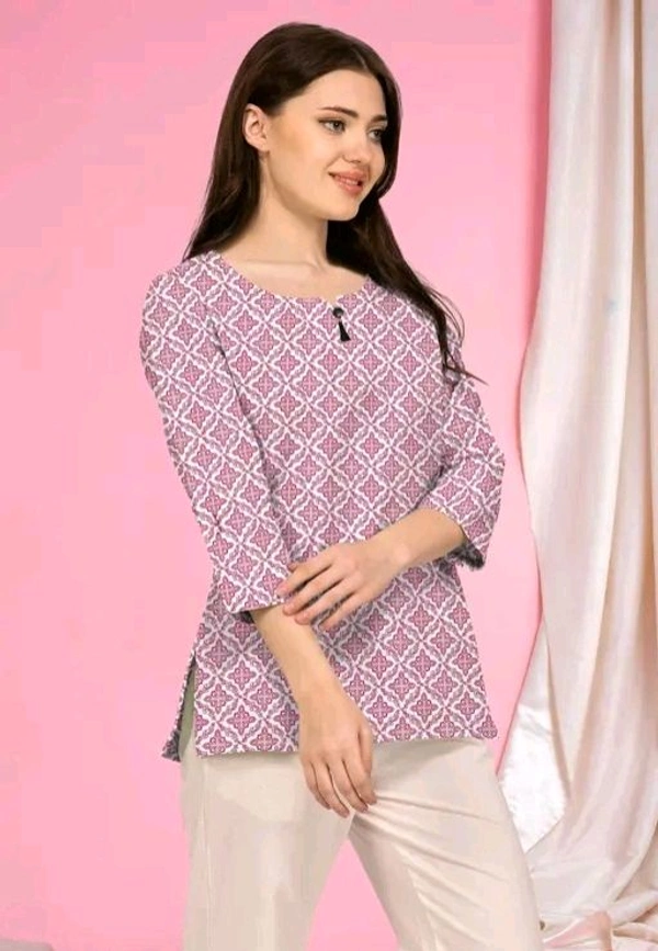 Stylelist kurti for Girls and  women  - Turkish Rose, XXL