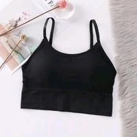 Women's and Girl's Adjustable Strap Cotton Blend Sports Lightly Padded Bra
 - Stack, 32A