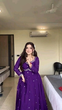 Red Georgette Embroidery Anarkali Suit Set with Dupatta Ready to Wear for Celebrations - Honey Flower, M