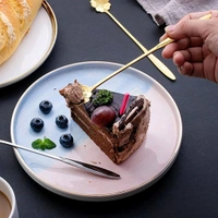 Golden Dessert Spoon Set – 4 Pcs Designer Spoons for Dessert, Coffee, Ice Cream & Kitchen Use – Floral & Heart Shapes – Premium Stainless Steel (8 cm, Gold Finish) - Golden