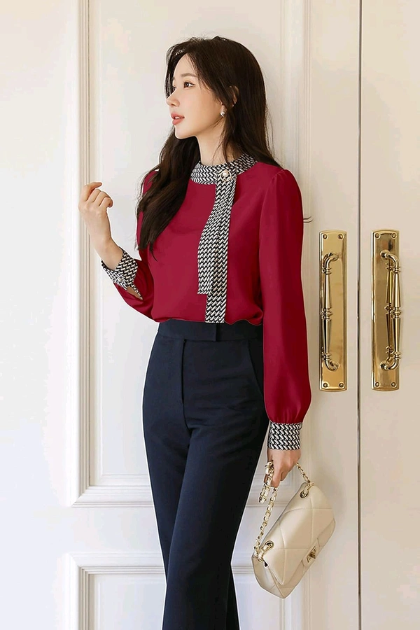 Tops Full Sleeve top for Women.

 - Red, XS