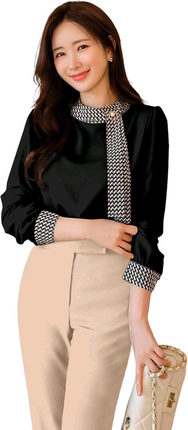 Tops Full Sleeve top for Women.

 - Black, S