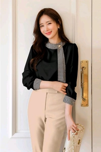 Tops Full Sleeve top for Women.

 - Black, XS