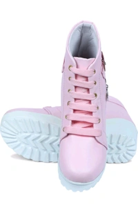 Women Stylish Ladies casual Boots for Girls (R-Boot-004-P-10) Boots For Women (Pink, 10) - French Lilac, IND-4
