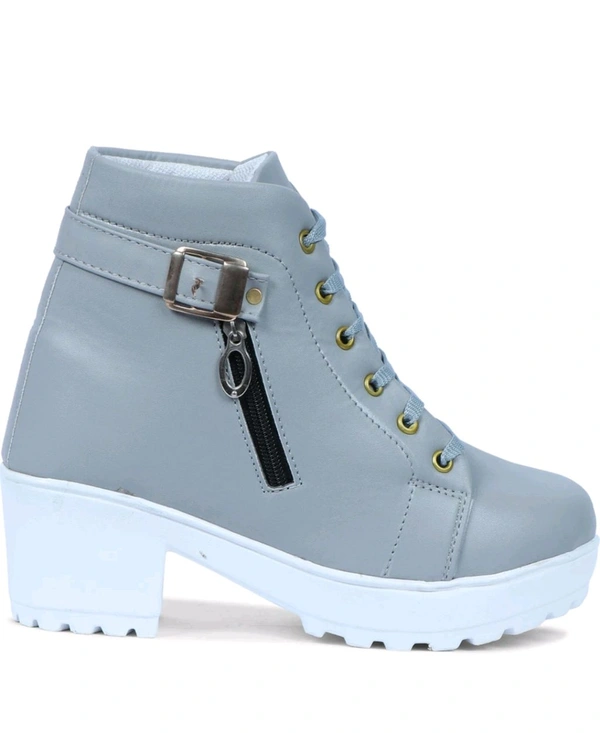 Women Stylish Ladies casual Boots for Girls (R-Boot-004-P-10) Boots For Women (Pink, 10) - Gull Gray, IND-7
