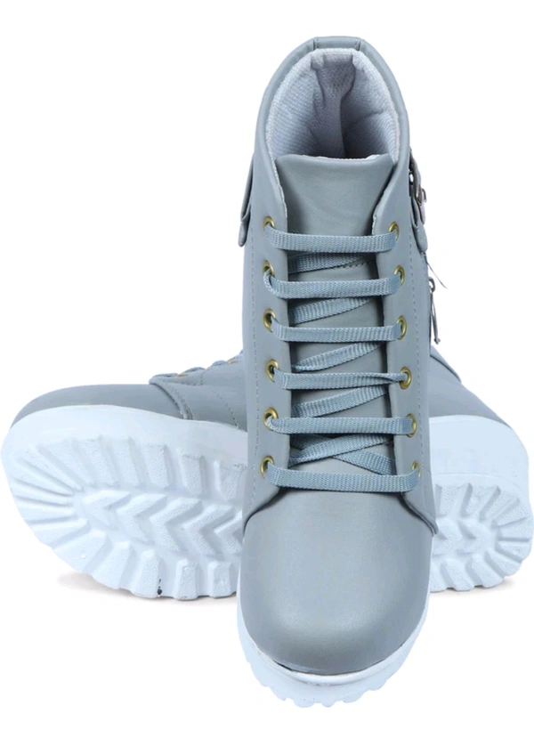 Women Stylish Ladies casual Boots for Girls (R-Boot-004-P-10) Boots For Women (Pink, 10) - Gull Gray, IND-7