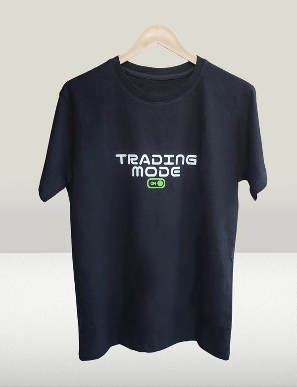 Trading Mode On T-shirt Black | Regular Fit | - Black, XL