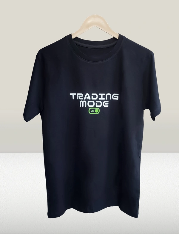 Trading Mode On T-shirt Black | Regular Fit | - Black, XL