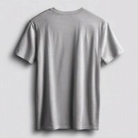 Pure Cotton Gray T-shirt For Men - Gray, L