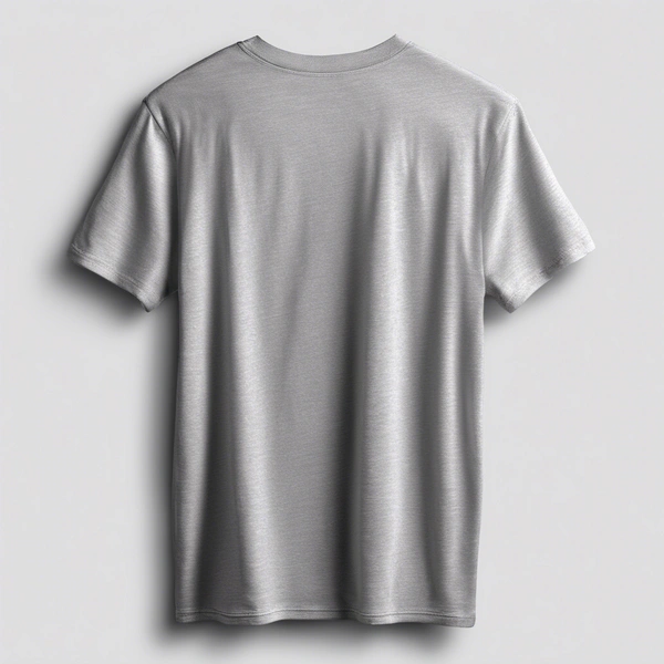 Pure Cotton Gray T-shirt For Men - Gray, L
