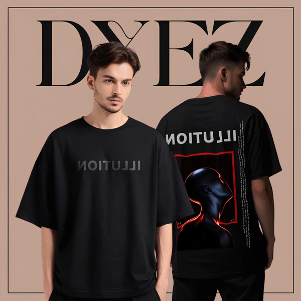 Dyez's oversized cotton tee: comfort meets illusion