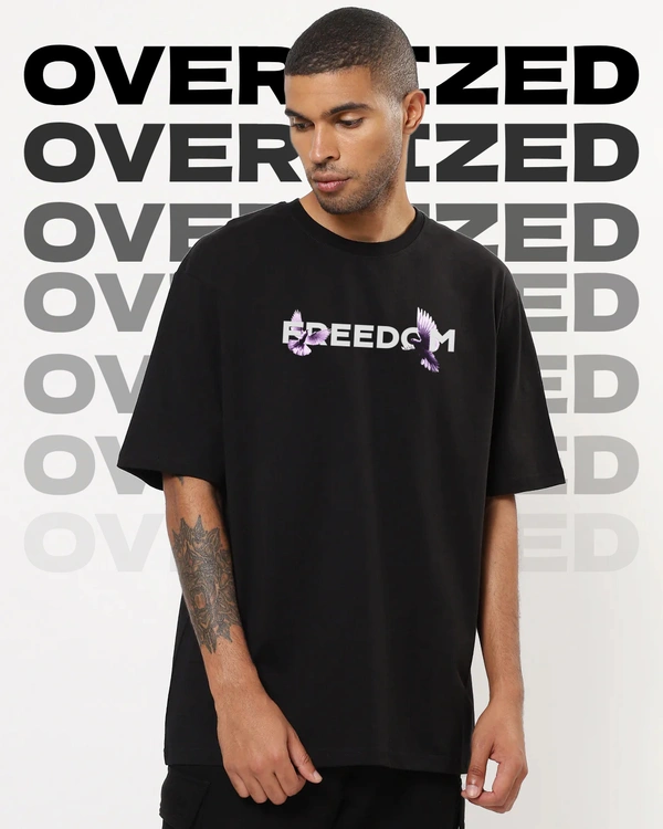 Unleash Freedom: Premium 100% Cotton T-Shirt - Black, M