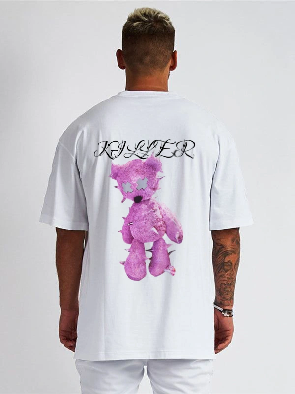 Killer Style: Pure Cotton Oversized Tee - White, L