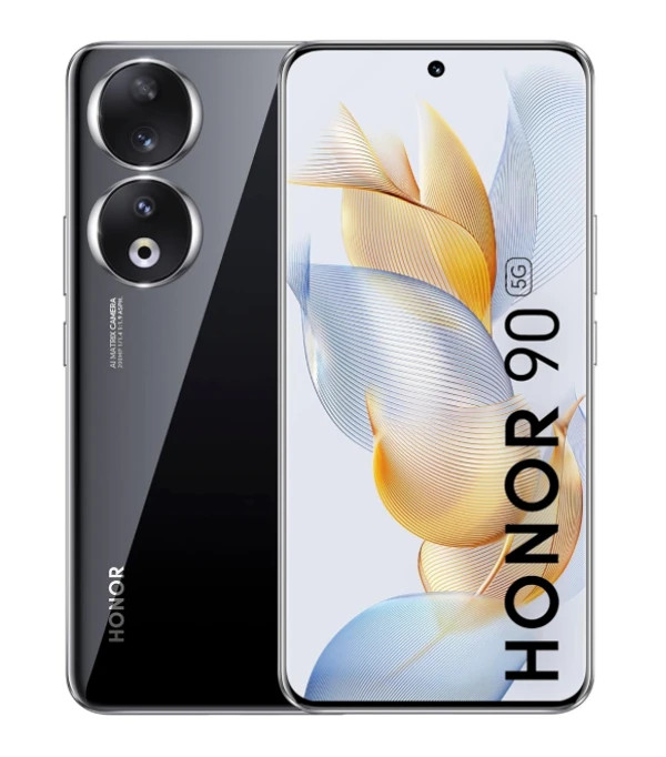 HONOR 90 (Midnight Black, 12GB + 512GB) | India's First Eye Risk-Free Display | 200MP Main & 50MP Selfie Camera | Segment First Quad-Curved AMOLED Screen | Without Charger