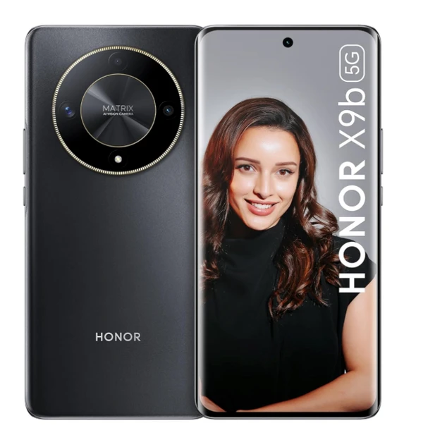 HONOR X9b 5G (Midnight Black, 8GB + 256GB) | India's First Ultra-Bounce Anti-Drop Curved AMOLED Display | 5800mAh Battery | 108MP Primary Camera | Without Charger