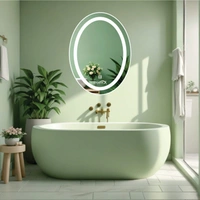 CRAFTISTA  LED Mirror Cabinet for Bathroom | Wall-Mounted Single Door Storage Mirror Cabinet | Bathroom Accessories Mirror Cabinet with LED Light 