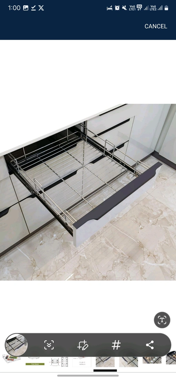 CRAFTISTA®️ 5mm Plain Wire Basket  - 6", 21x20