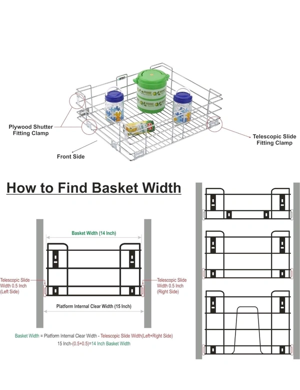 CRAFTISTA®️ 5mm Plain Wire Basket  - 8", 19x20