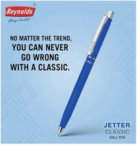 Reynolds Jetter Classic Ball Pen 1 Pc (Body Colour May Vary) - Blue