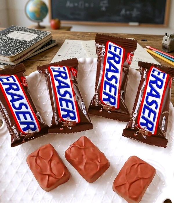 Chocolate Shape Eraser| Pack Of 1