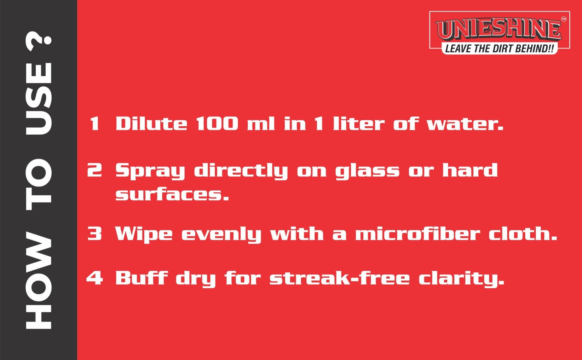 concentrated glass cleaner