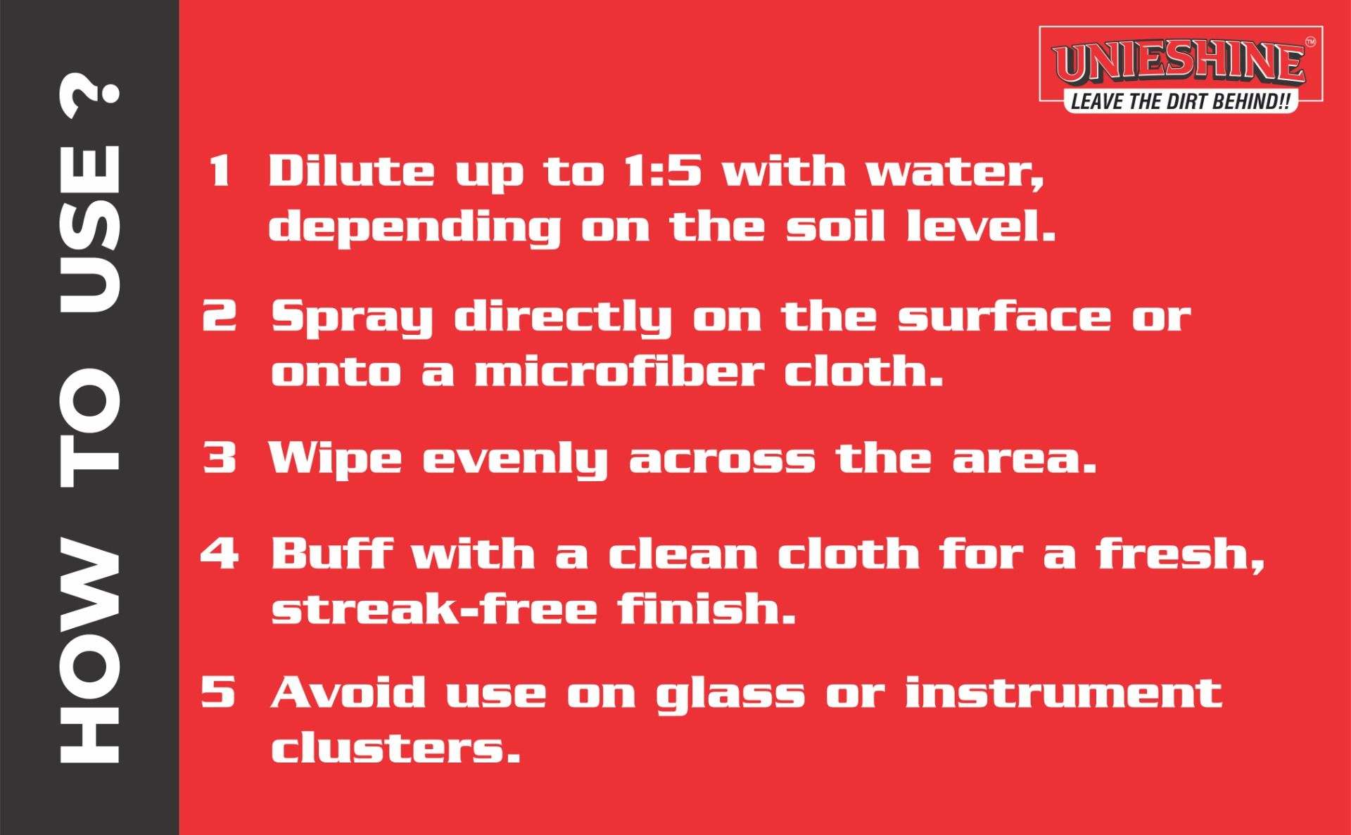 concentrated interior cleaner