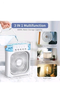 Mini Cooling Humidifier Portable Fan