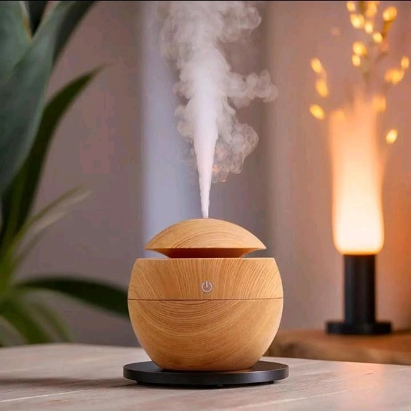 Wooden Cool Mist Humidifiers Essential Oil Diffuser Aroma Air Humidifier with Colorful Change for Car, Office, Babies, humidifiers for Home, air humidifier for Room