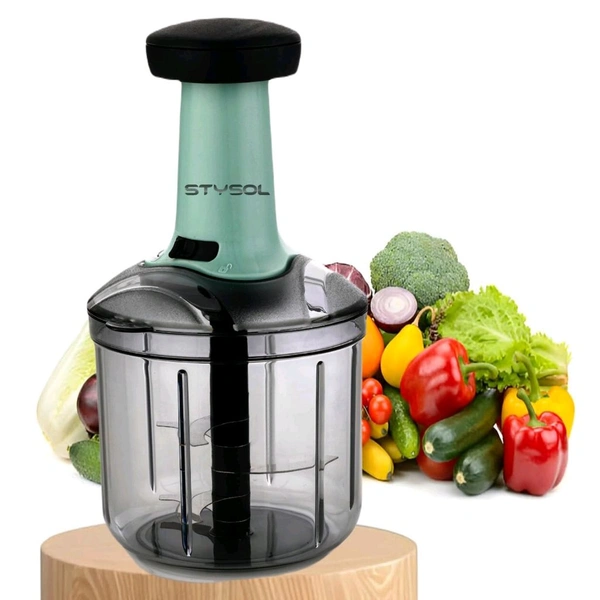 Stysol Hand Chopper – 1100ml-Manual food cutter for quick, easy chopping. - 800ml