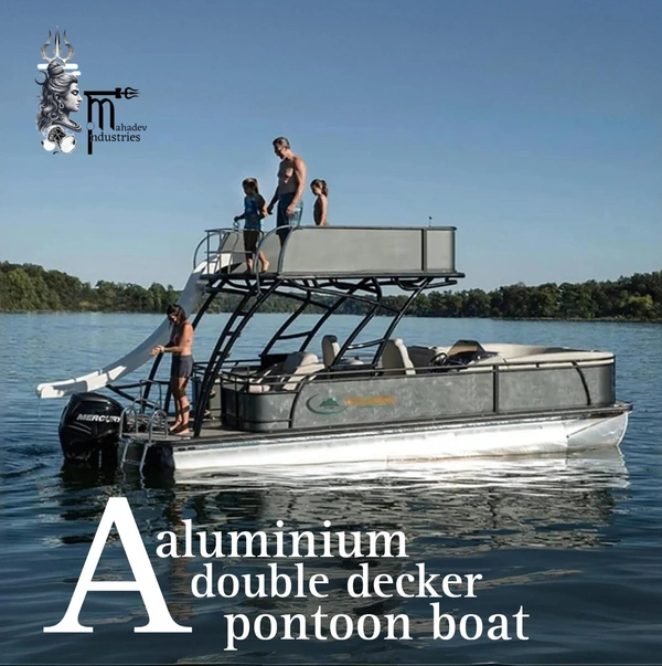 DOUBLE DECKER ALLUMINIUM PONTOON BOAT