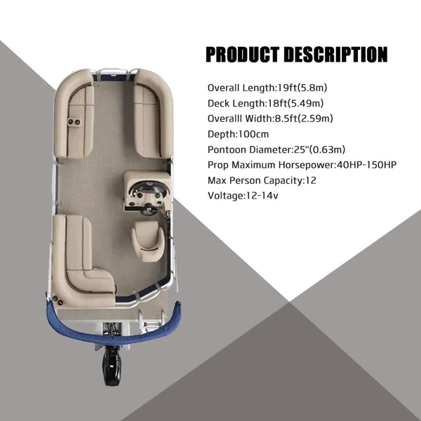 alluminium pontoon boat