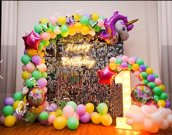Unicorn Silver Panel team Decor 