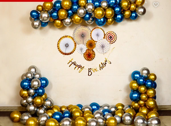 Chrome Birthday Party Decor 