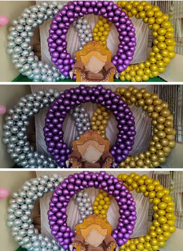 Chrome Ring Decor 